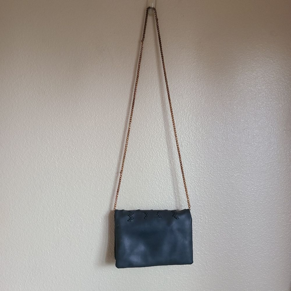 LAST CHANCE! free people street level faux leather envelope crossbody bag grey - Picture 7 of 7